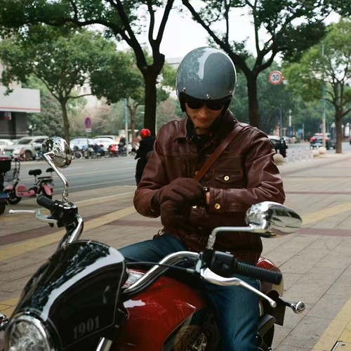 Vintage motorcycle helmet jet - vintage,
