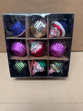 Heaven Sends Cupcake Christmas Tree Baubles Decorations Festive Painted New