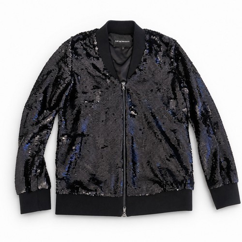 Emporio armani black sequin - black,
