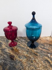 Vintage Viking Glass Ruby Red