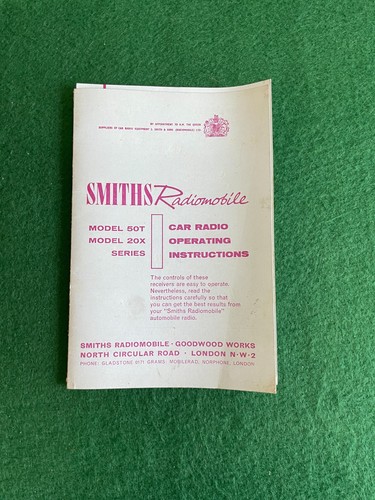 Smith radiomobile model 50t - radiomobile,