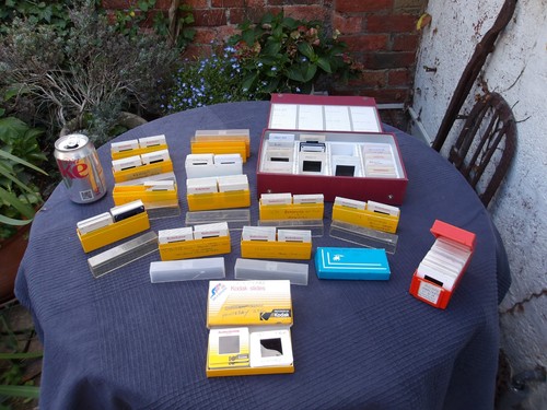 Large lot vintage slides - of,