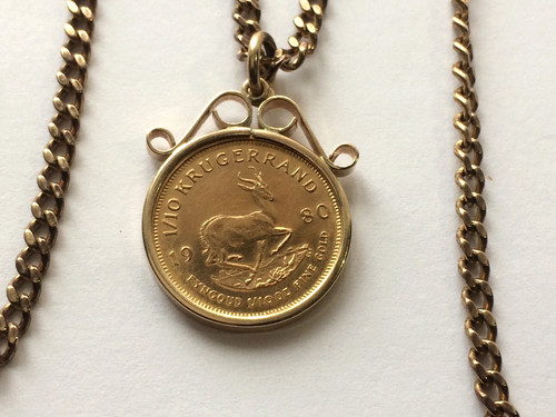 22ct gold 10th krugerrand - 1/10th, &