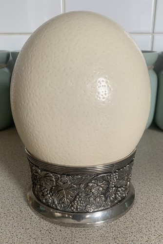 Lovely ostrich egg and - ostrich, ornate