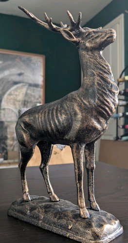 Cast iron stag - stag, figurine