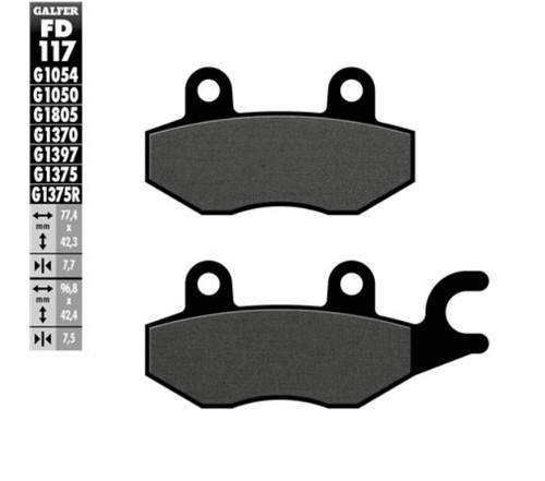 Galfer brake pads - for, 4
