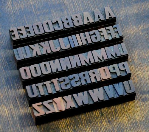 Alphabet mm letterpress - alphabet, 18