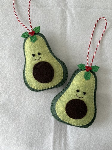 Felt avocado christmas tree - avocado,