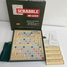 Spears Scrabble Deluxe Vintage Board Game 1983 Edition Turntable - COMPLETE