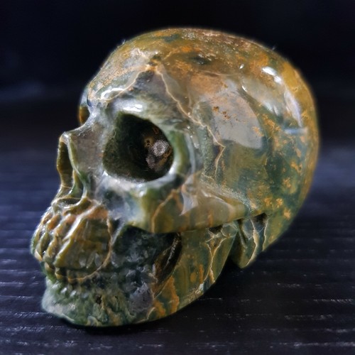 Ocean jasper crystal skull - jasper,