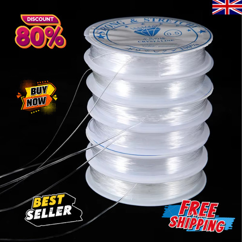 Clear nylon beading elastic - nylon,