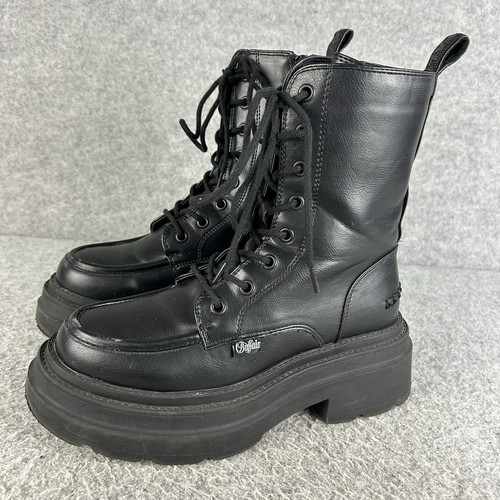 Buffalo platform combat boots - platform,