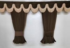 BROWN Dutch Style Premium Quality BLACKOUT Curtains SCANIA DAF VOLVO MERC MAN