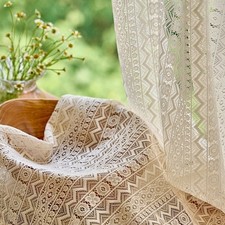 Crochet Lace Curtains Bedroom
