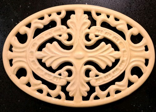 Vintage yellow enamel cast - yellow,