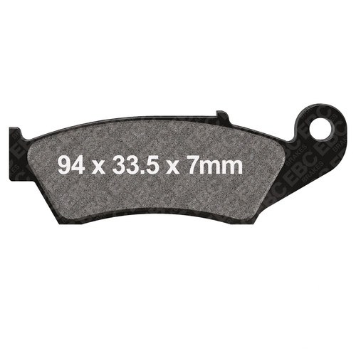 Pair brake pads ebc - brake,