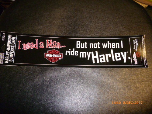 Harley davidson bumpersticker - harley,