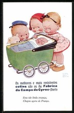 Artist postcard Mabel Lucie Attwell: three children with a baby 