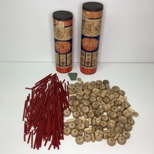 Bulk Lot of Tinkertoy Windlass Drive Wooden Building Toy Pieces (E3) W#632