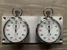 Vintage Boxed Swiss Cronel Stopwatch Rally Timer Dashboard Timer (Serviced)