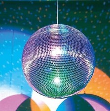Mirror Disco Ball Silver Hanging Glitter Ball For DJ Dance Party Parties - 200mm
