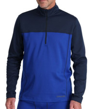 Spyder Charger Mens Therma-stretch 1/2 zip Top Electric Blue Size Large RRP £110