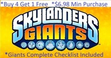 *Buy 4=1Free Skylanders Giants Complete UR Set w Checklist*$6.98 Minimum?