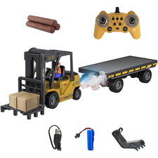 1/24 11CH 2.4G Remote Control Engineering Vehicle Flatbed Forklift Heavy Truck w