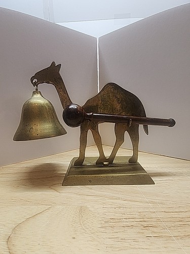 Vintage brass camel bell with - vintage,