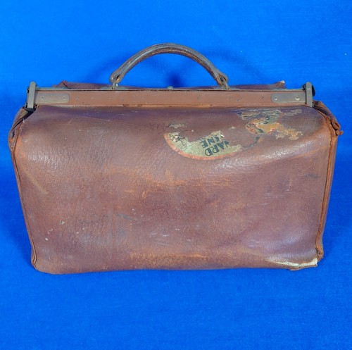 Vintage leather gladstone bag - vintage,