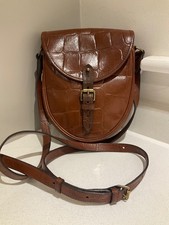 Vintage Mulberry satchel shoulder crossbody bag in chestnut brown Congo leather