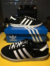 Adidas - UNISEX- Uk 5  - HAMBURG -  VIVID BLACK/ WHITE - 2021 -RARE - SUPERB!!!!