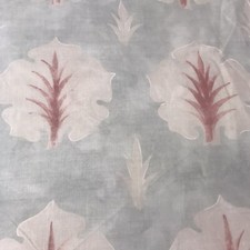 ZOFFANY CURTAIN FABRIC DESIGN Cinquefoil 2.65 METRES NORSK BLUE 100% LINEN