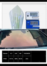 UK LEGAL 80% ORANGE/RED CHAMELEON TINTS, 100cm X 150cm Windscreen / Windshield .