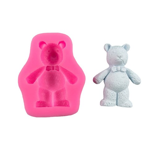 Standing teddybear silicone - standing,