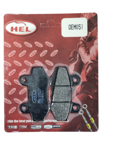 Hel front brake pads - hel, ajs