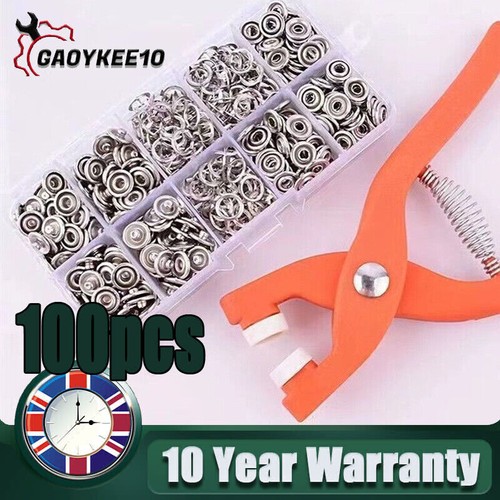 Metal snap fasteners kit - metal,