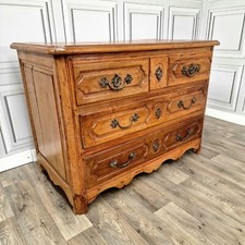 Antique Spanish Commode Chest Of Drawers 18th Century - Cherry Wood - Georgian