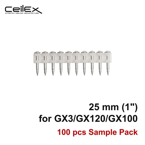 100x collated concrete nails - 100x,