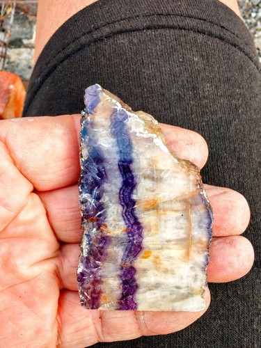 Blue john fluorite - fluorite, crystal