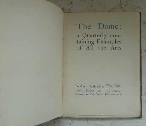 Antique book 1898 the dome - antique,