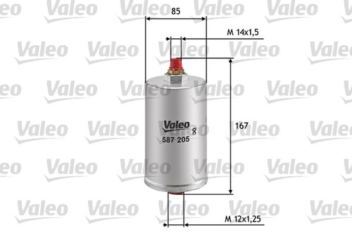 Valeo 587205 fuel filter - 587205-oe,