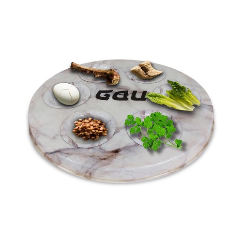 Vintage look metal - seder, plate