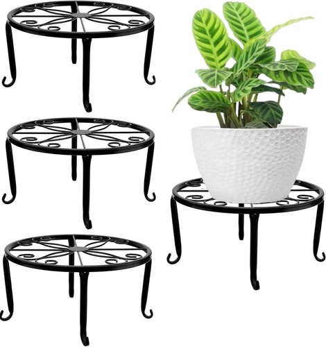 Latern 4pcs metal - latern, plant