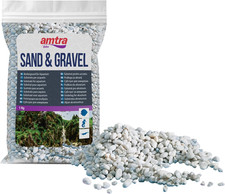 Gravel - Natural Aquarium Gravel, Decorative Soil, Coarse White Grains Size 4-8M