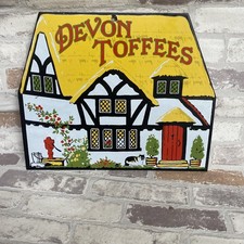 vintage DEVON TOFFEES enamel
