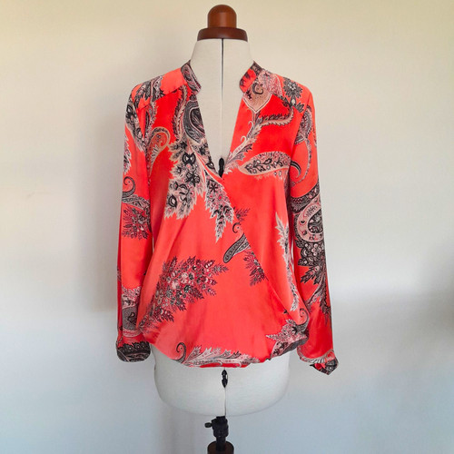 Wallis coral paisley satin - wallis,