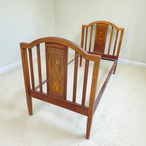 Antique mahogany single bed - mahogany,