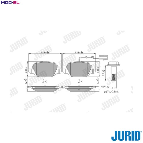 Brake pad set - brake,