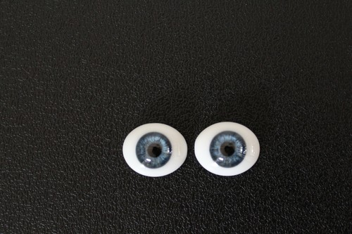 Solid glass eyes - , flat
